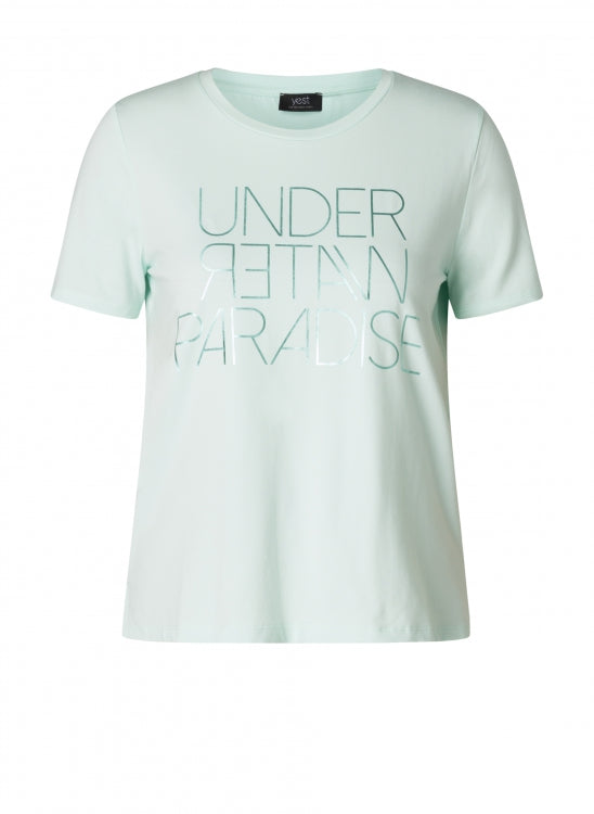 T shirt i minth farve i store størrelse naturlig og let