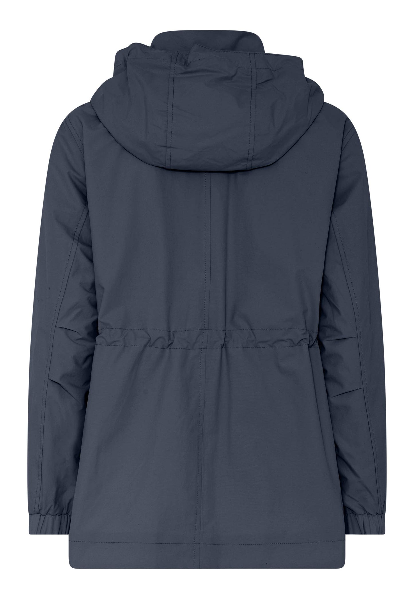 Sort praktisk plus size jakke Parka