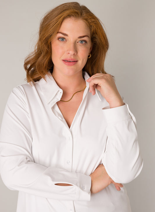 Skjorte Lara  med knapper i flere farver plus size