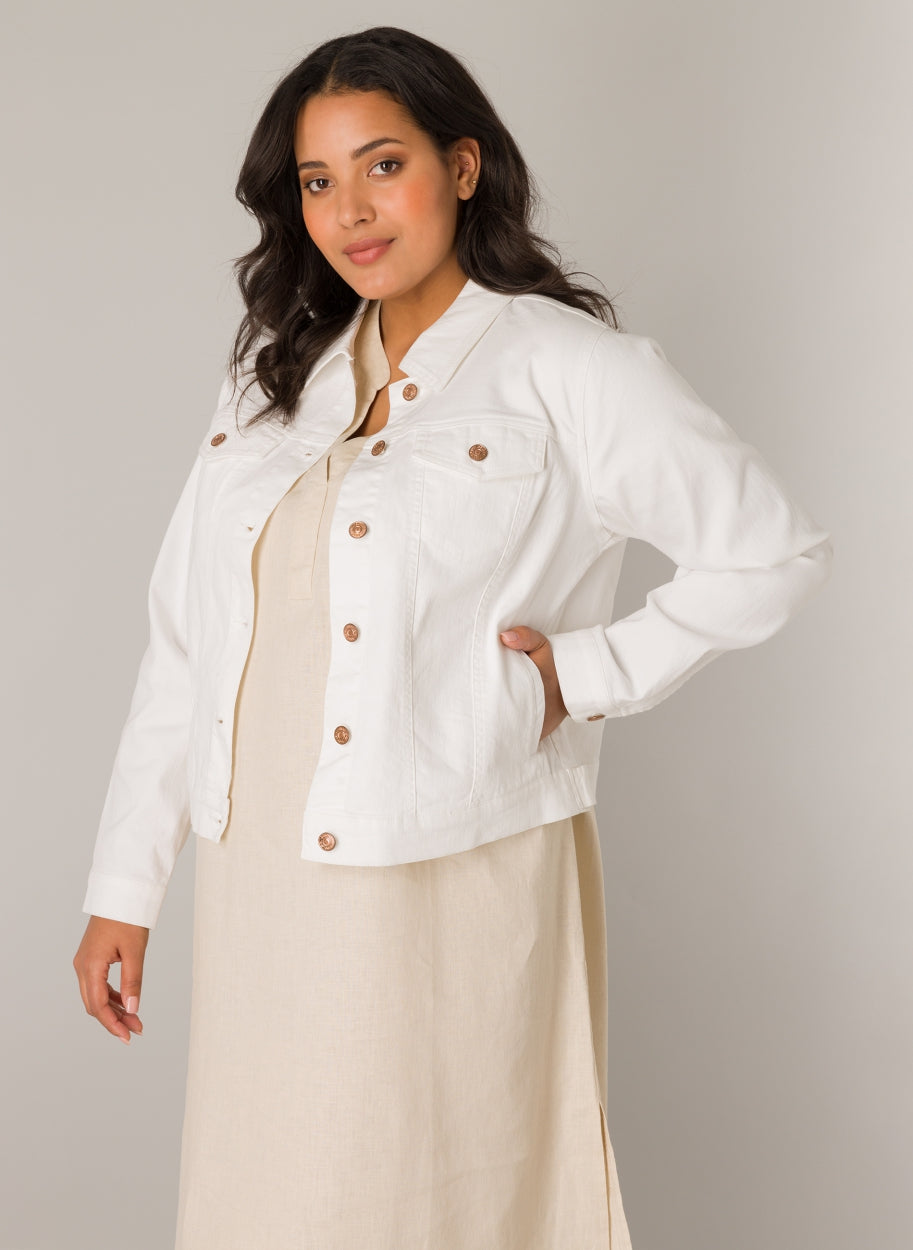 Yamila denim jakke i 2 farver også plus size