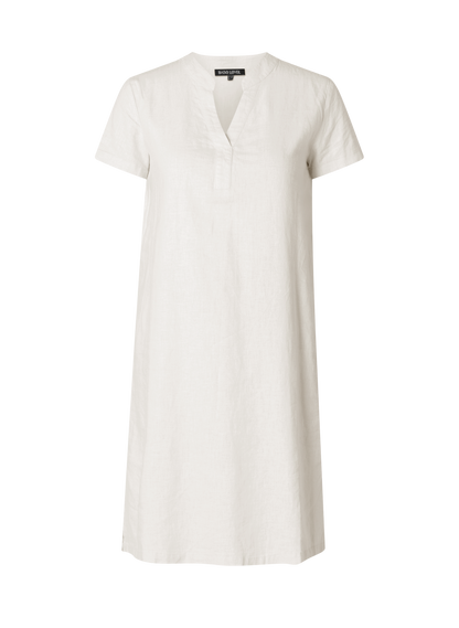 Yacinten kjole i Hør i plus size naturlig stof