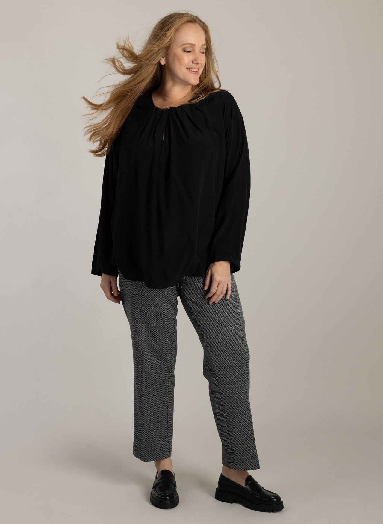 Hazel bluse i plus size