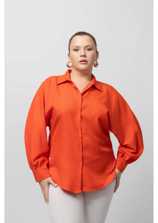 Almindelig skjorte  Forår sommer plus størrelse