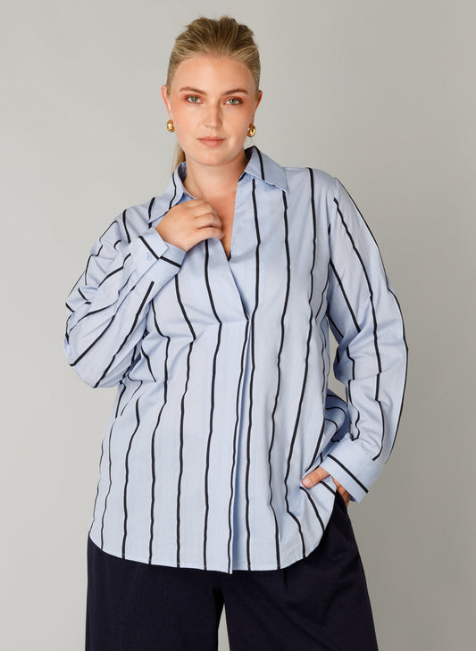 Skjorte med striber Fiorenza