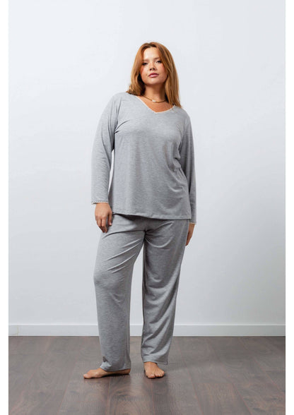 Pyjamas i glat strik Kollektion Store Størrelser