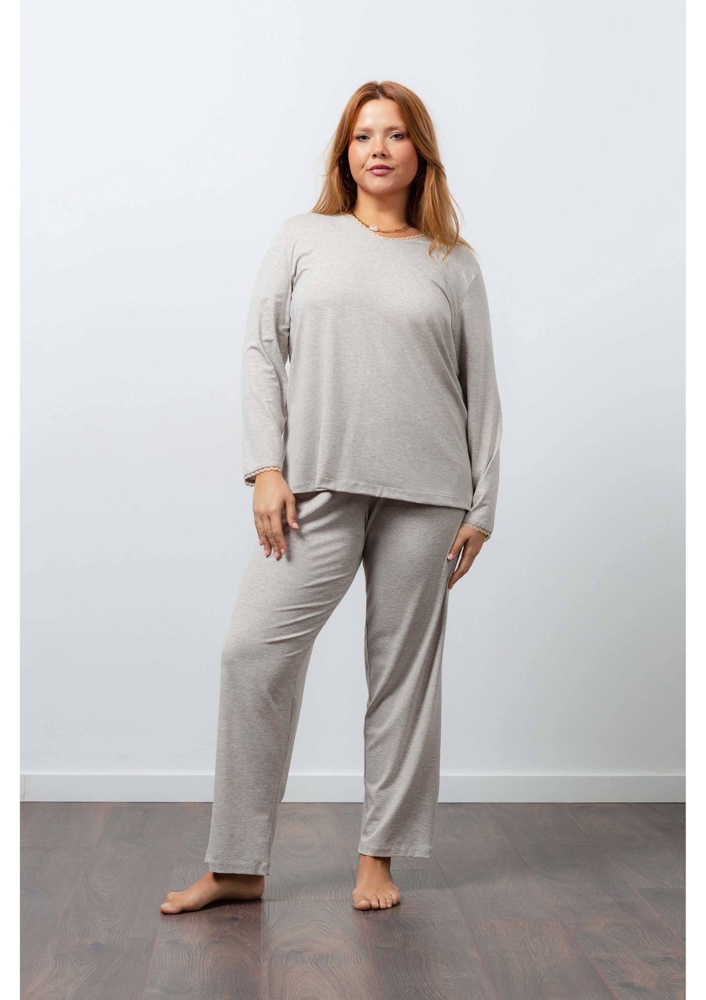 Pyjamas i glat strik Kollektion Store Størrelser