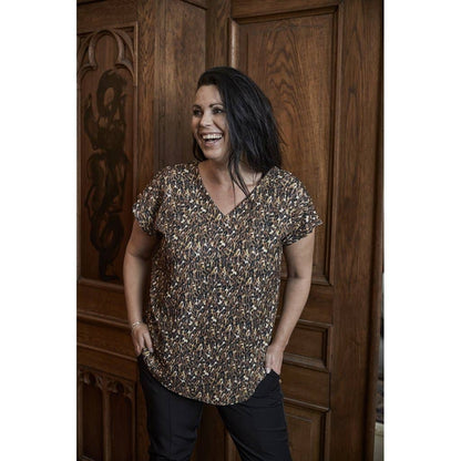 Dyr print bluse fra Zoye dansk designer