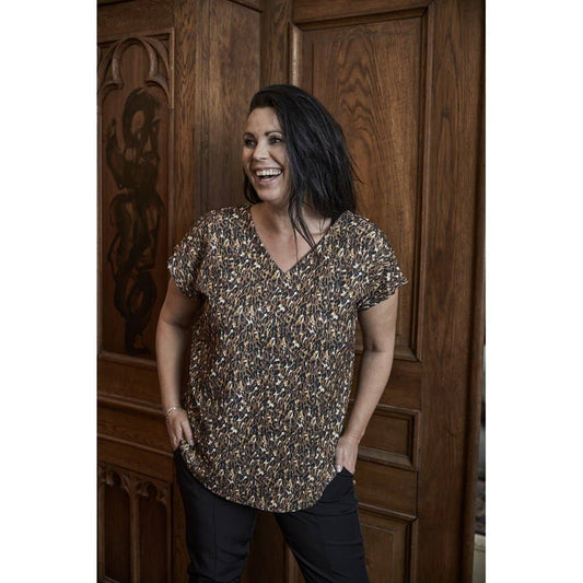 Dyr print bluse fra Zoye dansk designer