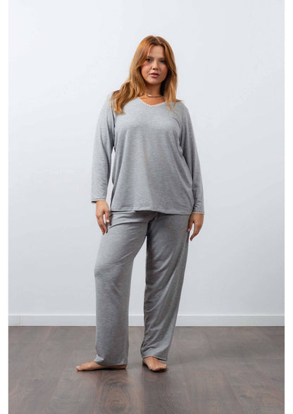 Pyjamas i glat strik Kollektion Store Størrelser