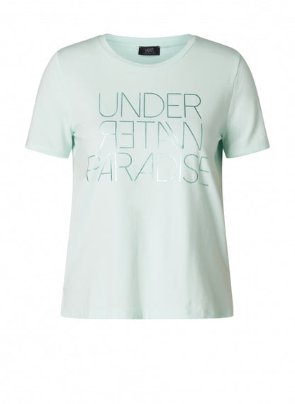 T shirt i minth farve  i store størrelse naturlig og let