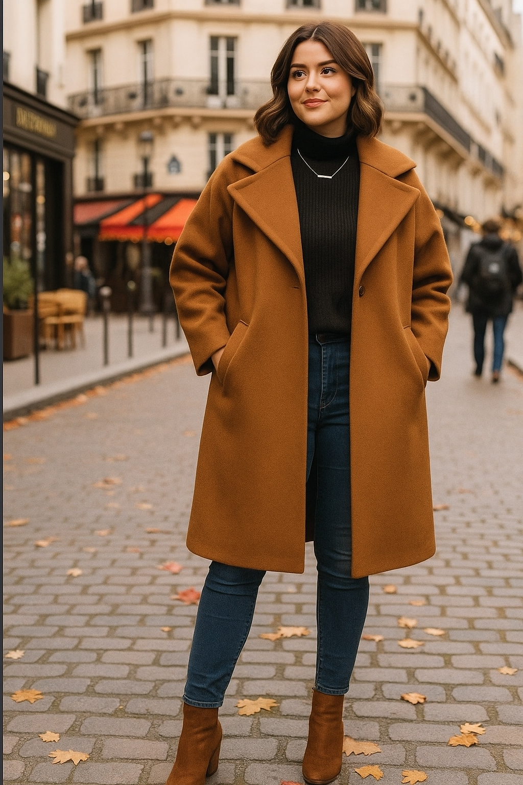 Efterårs /vinter/forårs jakke i flere farver plus size