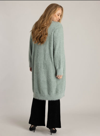 Hadea blødeste cardigan i minth