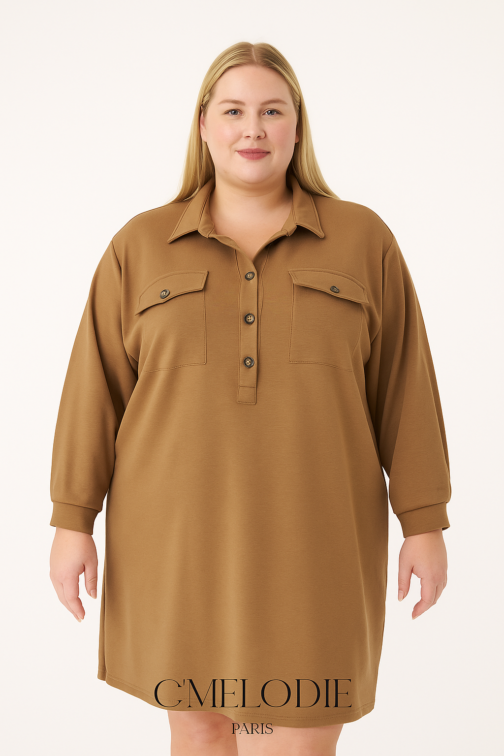 Tunika oversized skjorte  i to farver også plus size