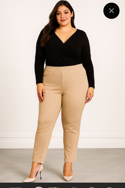 Strechy enkle bukser i mange farver