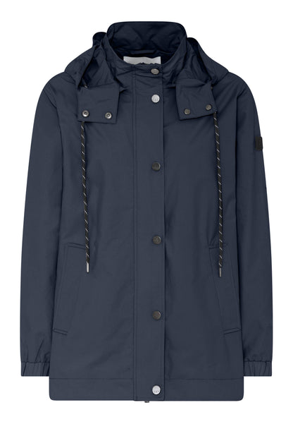 Sort praktisk plus size jakke Parka