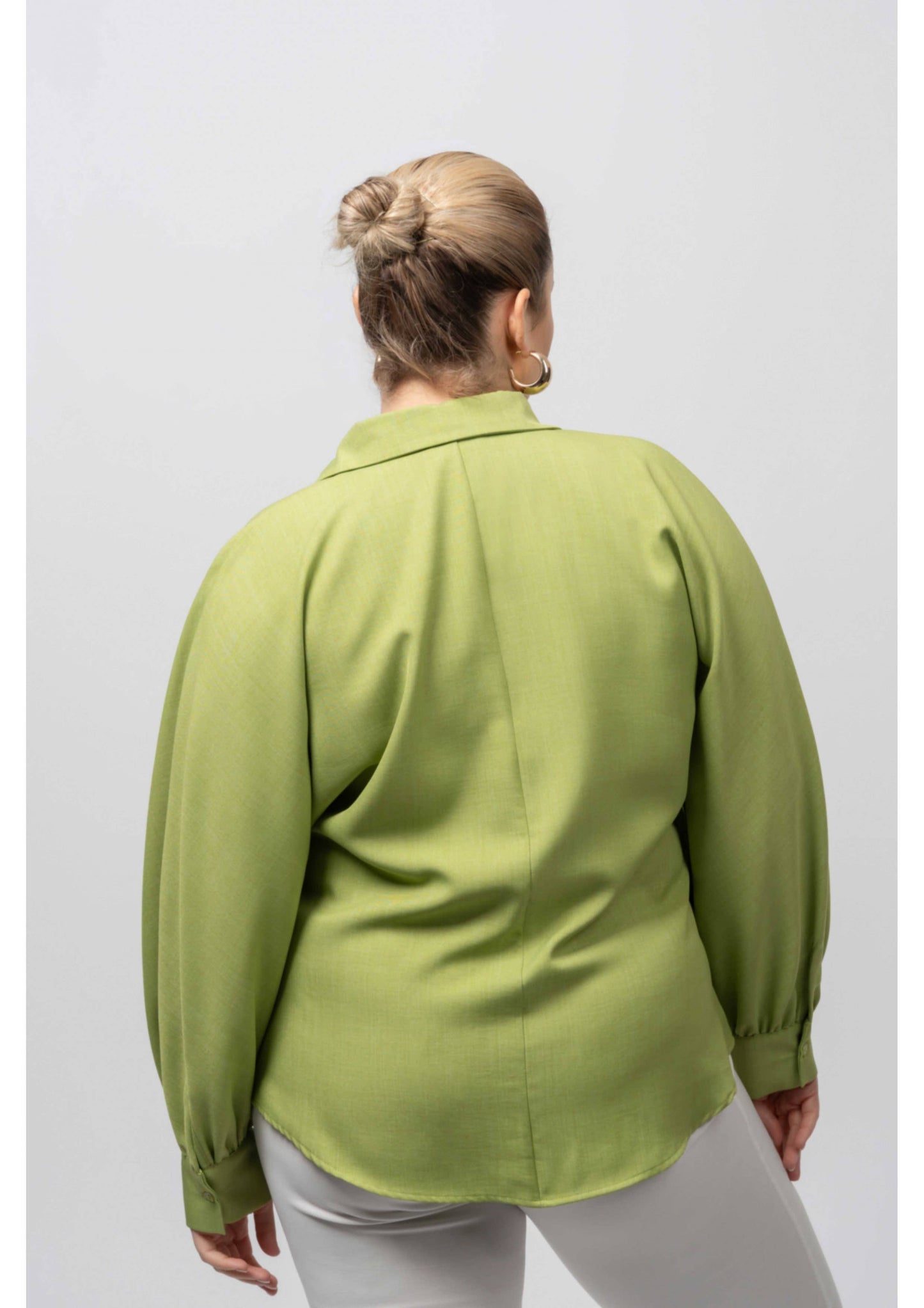 Almindelig skjorte  Forår sommer plus størrelse