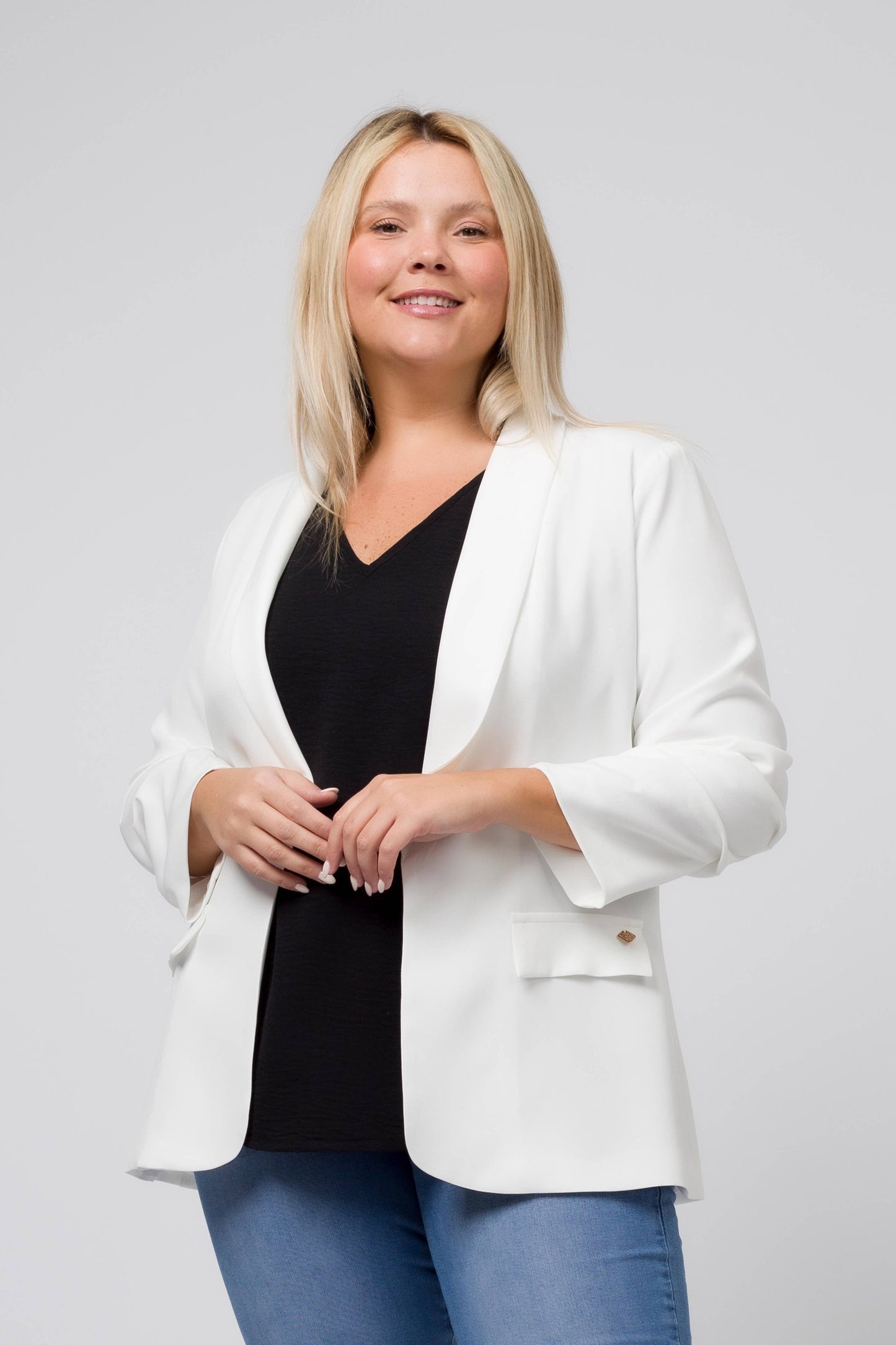 Almindelig Blazer  Kollektion Plus Størrelser