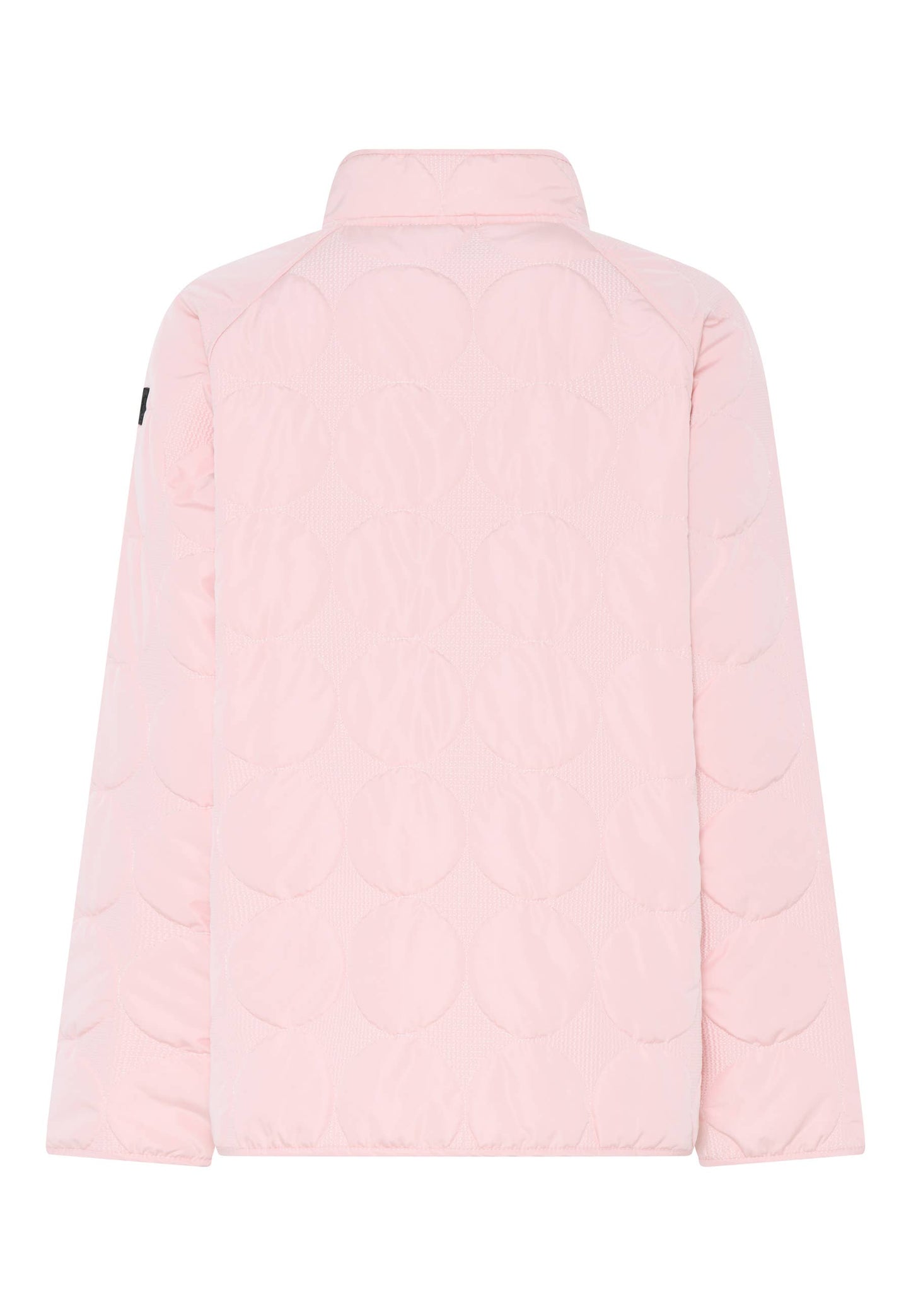 Quiltet jakke kort i rosa varm plus size