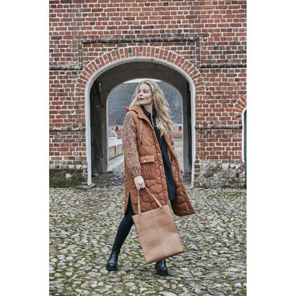 LEDERETASKE MED KROKO OVERFLADE