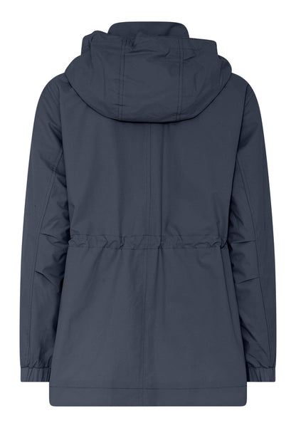 Sort praktisk plus size jakke Parka