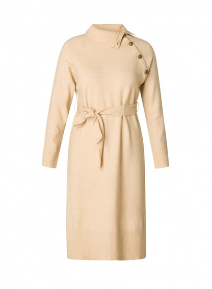 slå om plus size beige kjole